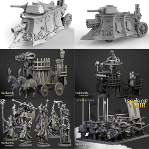 Calendrier de l'Avent (22 décembre) – x1 Canon Arcanique ou Machinum Celestiae ou Char à Vapeur acheté= x8 Mages offerts ou x10 Nains Impériaux offerts !