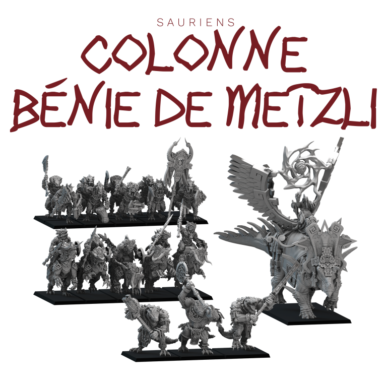 Coffret complémentaire "Colonne Bénie de Metzli" - Armée des Sauriens