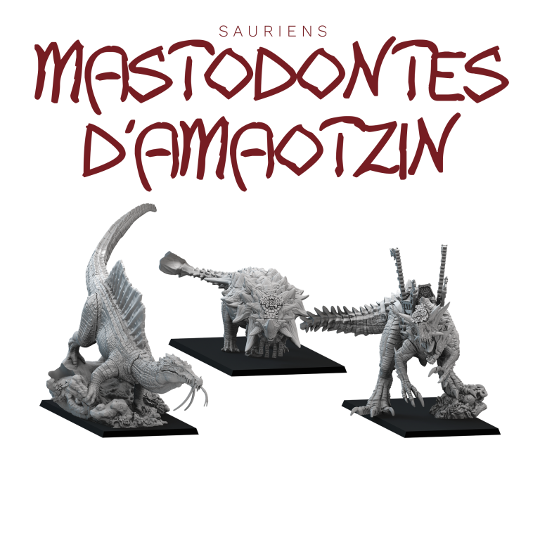 Coffret complémentaire "Mastodontes d'Amaotzin" - Armée des Sauriens