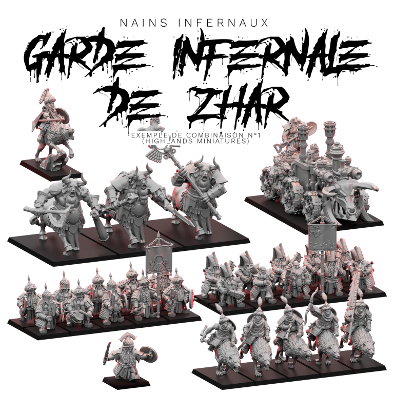 Coffret personnalisable "Garde Infernale de Zhar" - Armée des Nains Infernaux